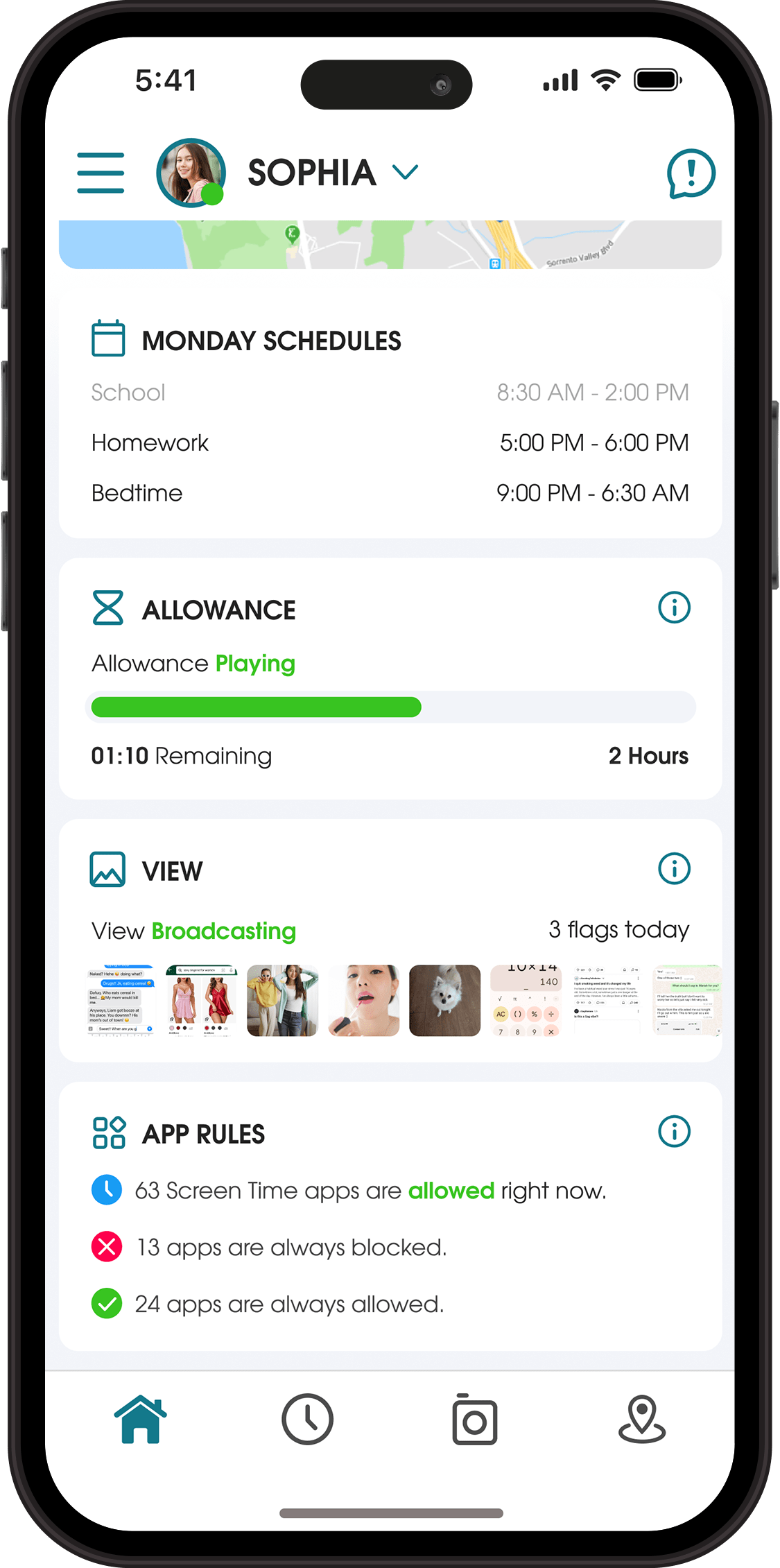 OurPact Parent Dashboard