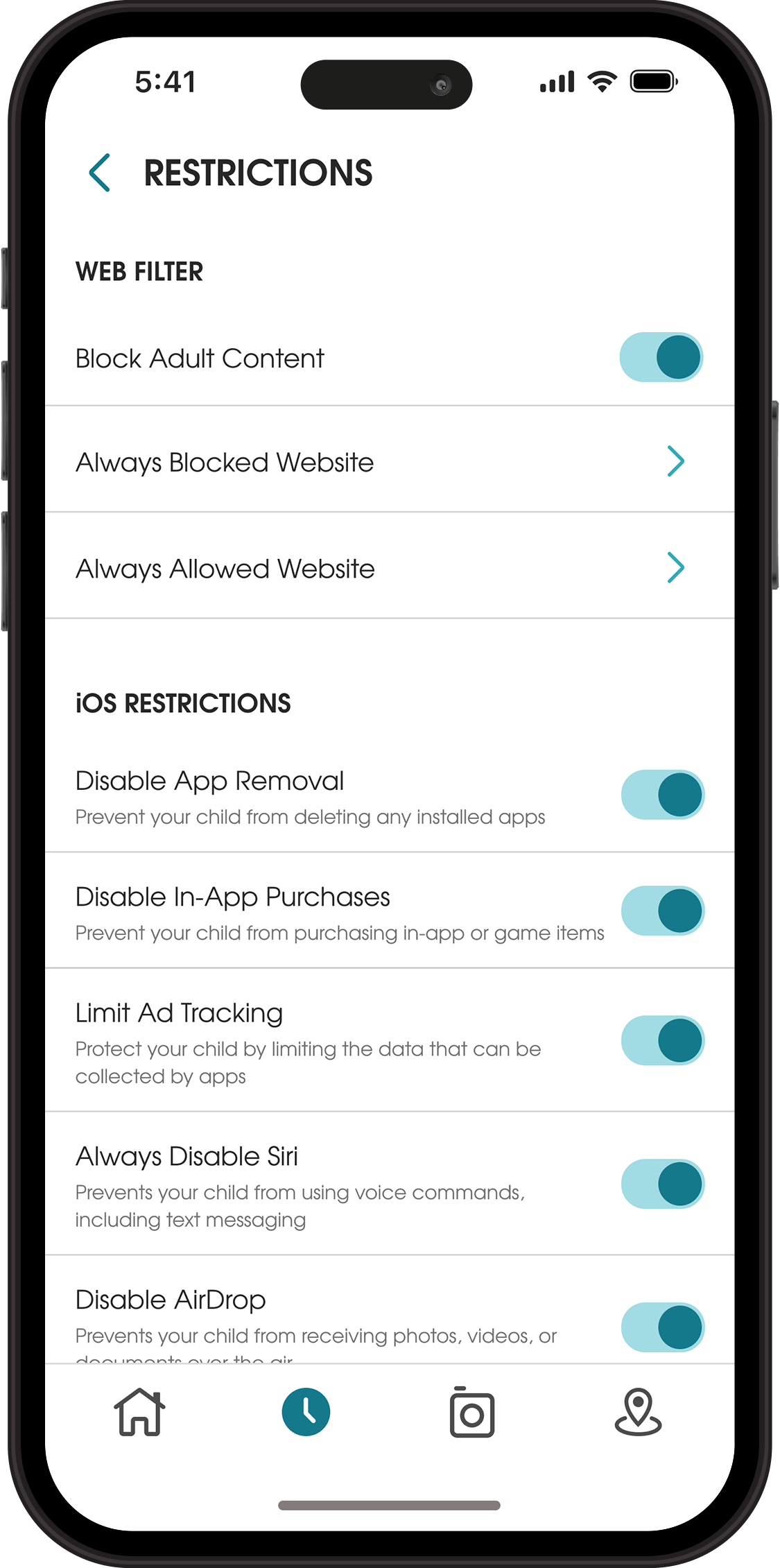 Device Restrictions with OurPact